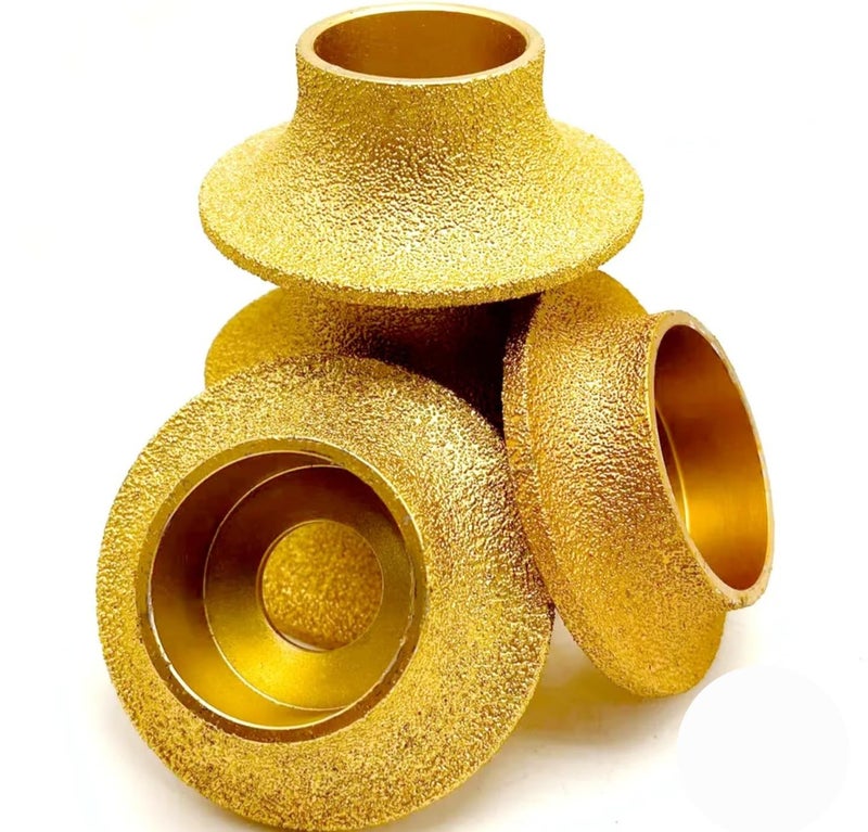 Gold Diamond File with Granulating Surface, Round Grinding and Polishing Tool - Image 2