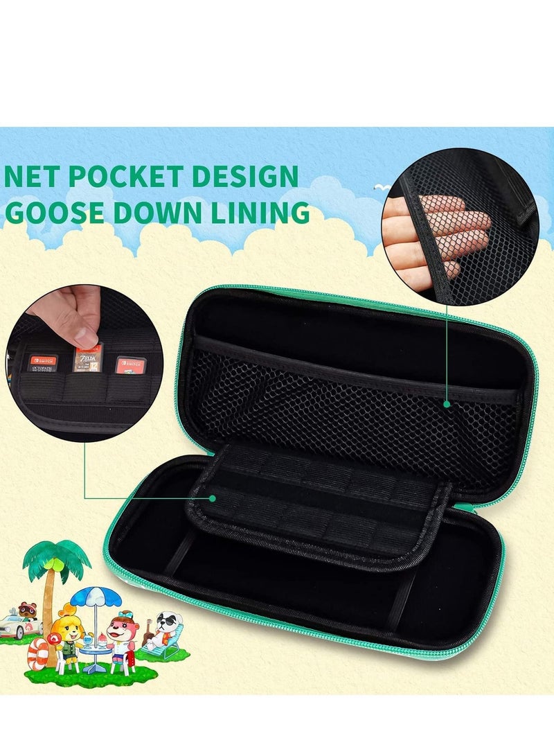 Captaintech Carrying Case for Switch Lite Waterproof Storage Protective Cover Case Pouch Bag for Switch Lite Console Accessories with 10 Game Cartridges - Image 3