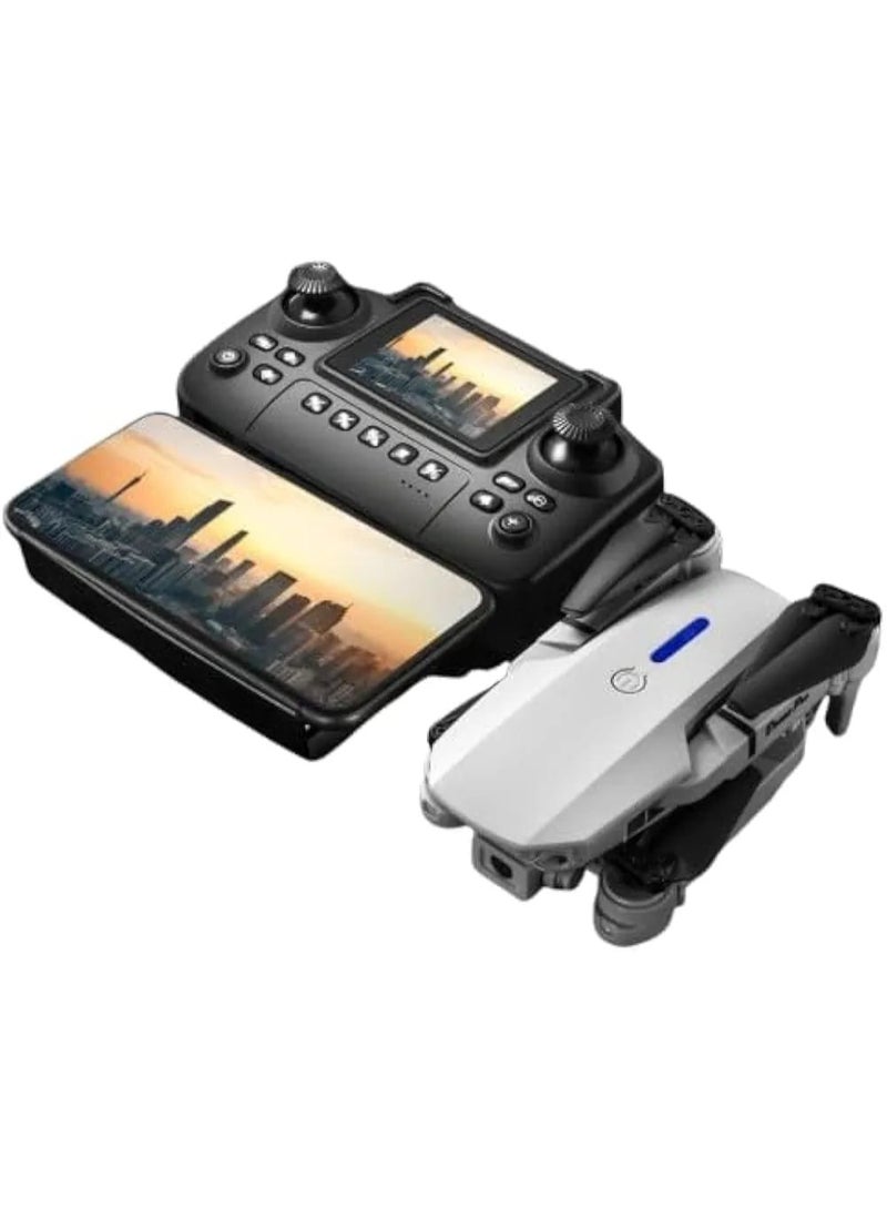 E88 Drone with Screen Controller, Altitude Hold, One Key Take Off/Landing, Active Obstacle Avoidance. with Black Outdoor Carrying Case - Image 1