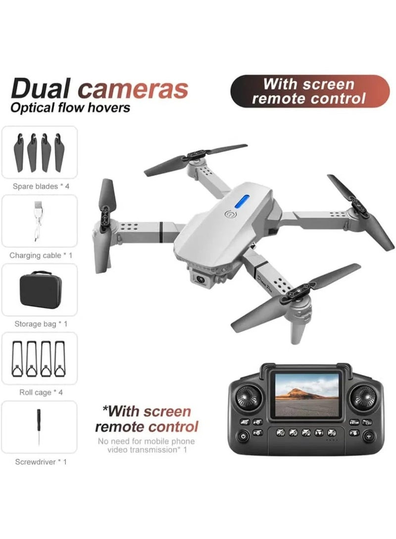 E88 Drone with Screen Controller, Altitude Hold, One Key Take Off/Landing, Active Obstacle Avoidance. with Black Outdoor Carrying Case - Image 2