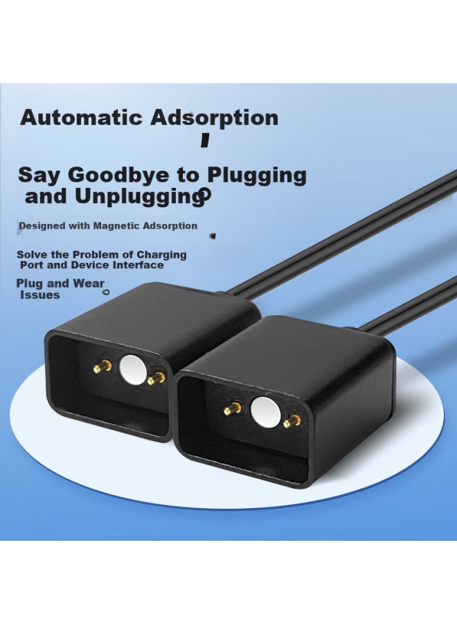 trendsetter كابل شحن تريندسيتير لنظارات هواوي Evi-Cg010 كابل بيانات مغناطيسي خط شاحن واحد يسحب اثنين ملحقات - Image 3