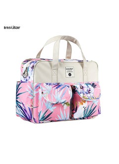insular Insular Portable Diaper Bag, Handbag Mummy Bag, Travel Bag for Newborn Infant Necessities Supplements  - Image 3
