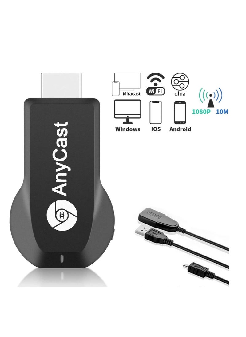 AnyCast - WiFi Display Dongle, 4K Wireless HDMI Display Adapter, 1080P Mobile Screen Mirroring Receiver Dongle to TV/Projector Receiver Compatible with Android Mac i-OS Windows - Image 1