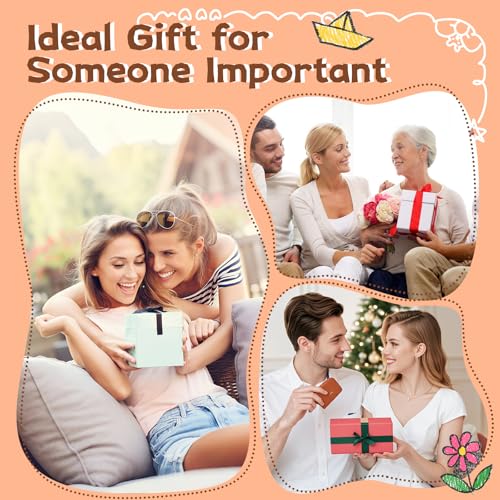 DAFURIET Handmade Positive Crochet Animals Gifts for Her/Him/Women/Men, To My Love Emotional Stuffed Giraffe Thank You Present Gift for Anniversary, Weeding, Christmas, Valentines, Birthday and Special days - Image 5