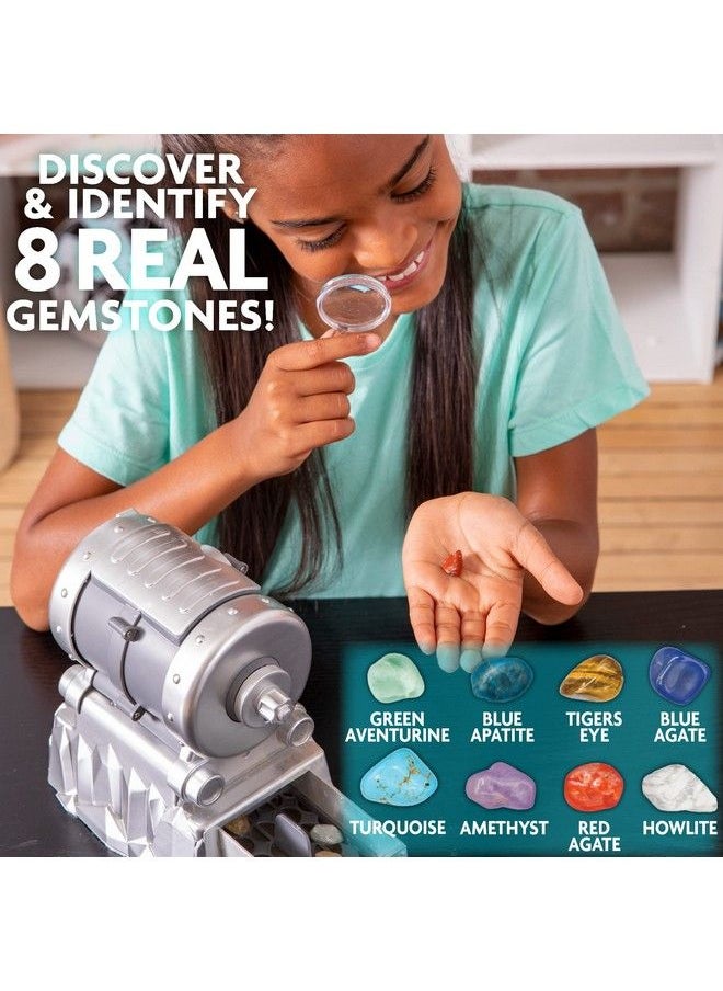The Young Scientists Club Gemstone Treasures Tumble & Polish Your Own Gemstones Diy Rock Tumbler Collect & Identify Gems Great Stem Kit For Kids Ages 6 7 8 9 Multi  - Image 5