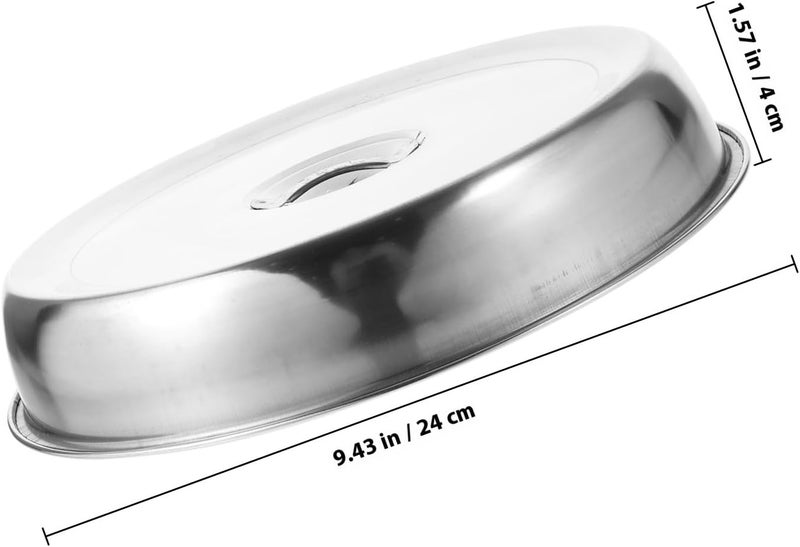 FUOYLOO Stainless Steel Steak Cover Protective Food Cover Sturdy Construction and Oilproof Feature for Home and Restaurant - Image 2