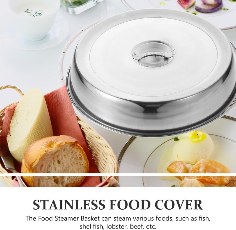 FUOYLOO Stainless Steel Steak Cover Protective Food Cover Sturdy Construction and Oilproof Feature for Home and Restaurant - Image 5