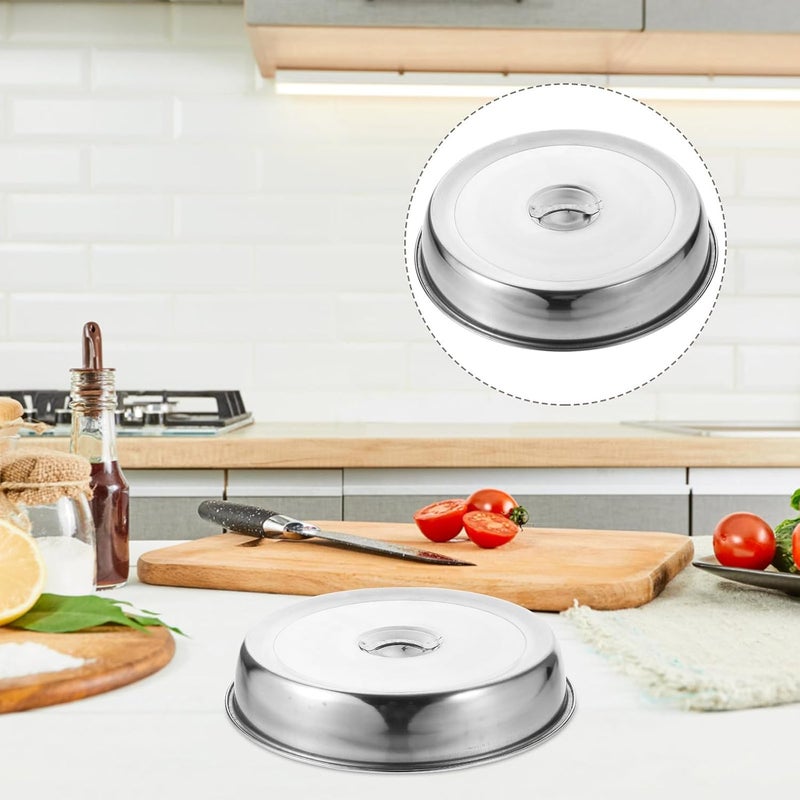 FUOYLOO Stainless Steel Steak Cover Protective Food Cover Sturdy Construction and Oilproof Feature for Home and Restaurant - Image 3