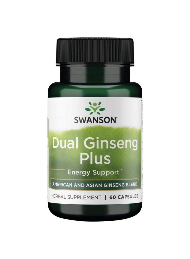 Swanson Dual Ginseng Plus 60 Capsules - Image 1