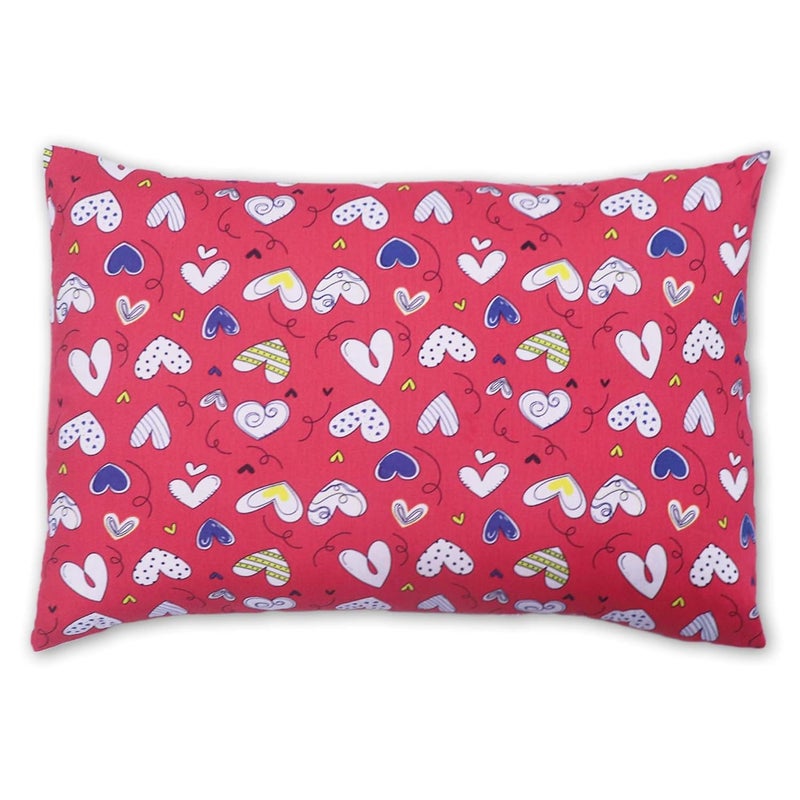 KRADYL KROFT Toddler Pillow with 100 Cotton Removable Cover 20 X 15 Inches Children Pillows Baby Pillows Heart Story - Image 1