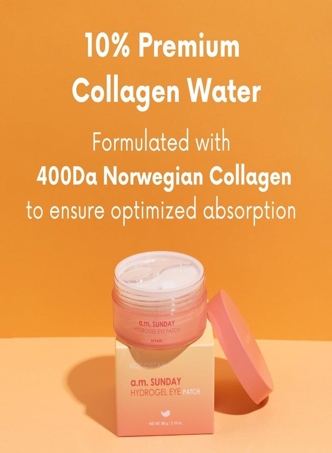 KOCOSTAR Hydrogel Eye Patches with Low Molecular Weight Norwegian Bio-Collagen, Reduces Dark Circles and Wrinkles, Under Eye Masks for Puffy Eyes, Hydrating for Dry Skin, Korean Skincare (48 patches) - Image 2