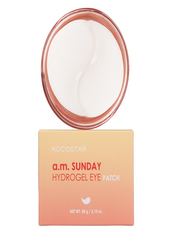KOCOSTAR Hydrogel Eye Patches with Low Molecular Weight Norwegian Bio-Collagen, Reduces Dark Circles and Wrinkles, Under Eye Masks for Puffy Eyes, Hydrating for Dry Skin, Korean Skincare (48 patches) - Image 1