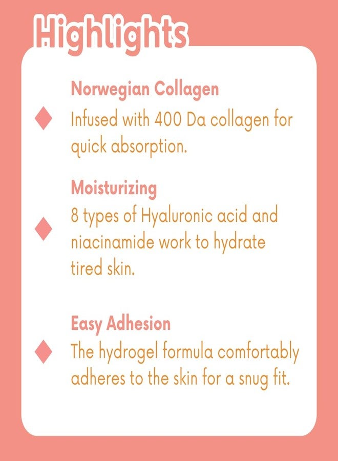 KOCOSTAR Hydrogel Eye Patches with Low Molecular Weight Norwegian Bio-Collagen, Reduces Dark Circles and Wrinkles, Under Eye Masks for Puffy Eyes, Hydrating for Dry Skin, Korean Skincare (48 patches) - Image 5