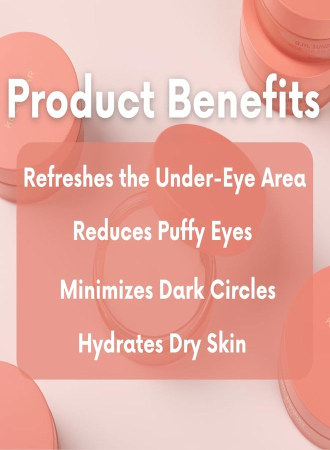 KOCOSTAR Hydrogel Eye Patches with Low Molecular Weight Norwegian Bio-Collagen, Reduces Dark Circles and Wrinkles, Under Eye Masks for Puffy Eyes, Hydrating for Dry Skin, Korean Skincare (48 patches) - Image 4