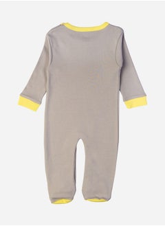 Babies Basic Bear Graphic Long Sleeves Sleepsuit by Styli  - Image 3