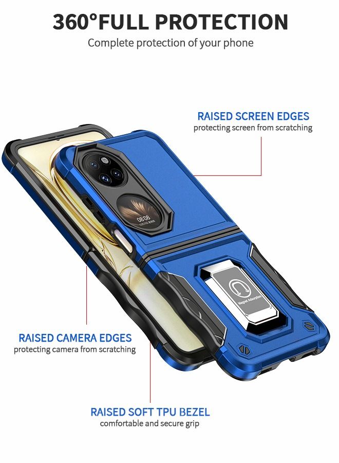 GROIC Protective Case for Huawei P50 Pocket 6.9 Inch Phone Case Ring Holder Non-Slip Phone Case - Image 4