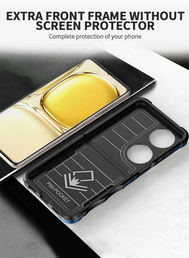 GROIC Protective Case for Huawei P50 Pocket 6.9 Inch Phone Case Ring Holder Non-Slip Phone Case - Image 5