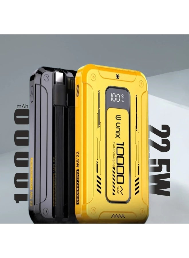 يونيكس بنك الطاقة Unix India UX-1527 بسعة 10000 مللي أمبير في الساعة مزود بكابل مدمج وشاشة رقمية وشريحة ذكية - Image 4
