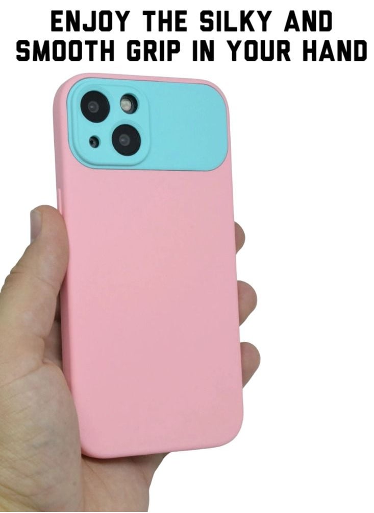 BORTONY - iPhone 14 Case Silicone Camera Protected Anti Scratch Cover With Microfiber Lining Compatible With iPhone 14 Cover 6.1 inch - Image 1