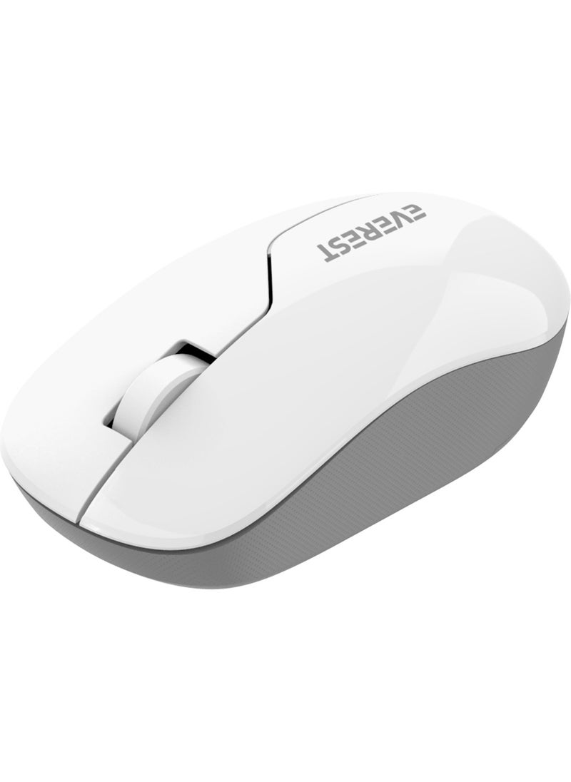 Everest SMW-973 USB White/gray 2.4ghz Wireless Mouse  - Image 3