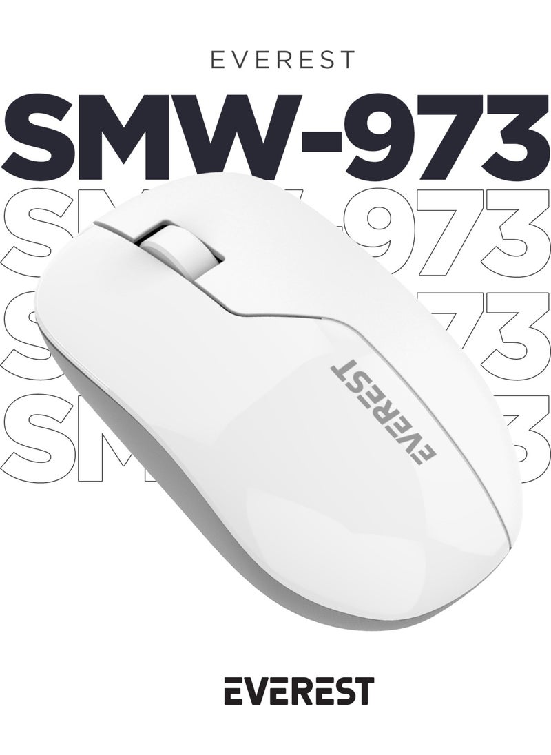 Everest SMW-973 USB White/gray 2.4ghz Wireless Mouse  - Image 1