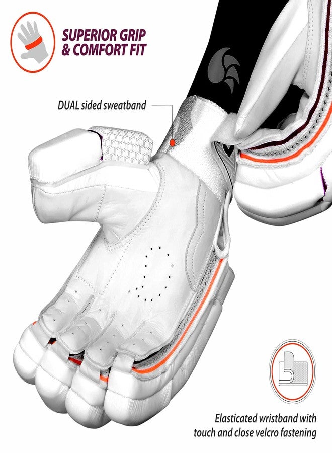 DSC Frost Leather Cricket Batting Gloves, Size - Youth, Right Hand - Image 3