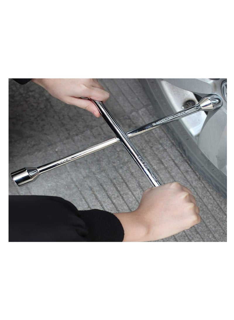 ABBASALI Auto Car Van Truck Tire Tyre Cross Lug 4 Way Nut Wrench  - Image 4