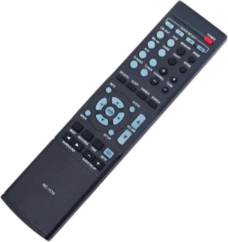 فينابتي جهاز تحكم عن بعد بديل من RC-1170 - جهاز تحكم عن بعد لأجهزة Denon AVR-1513 و DHT-1513BA، متوافق مع طراز RC1170. - Image 2