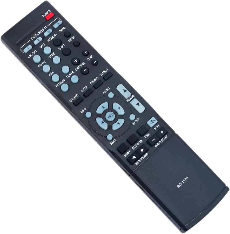 فينابتي جهاز تحكم عن بعد بديل من RC-1170 - جهاز تحكم عن بعد لأجهزة Denon AVR-1513 و DHT-1513BA، متوافق مع طراز RC1170. - Image 1