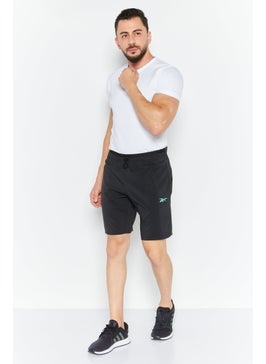 Reebok Men Sportswear Fit Brand Logo Strength Short, Black  - Image 2