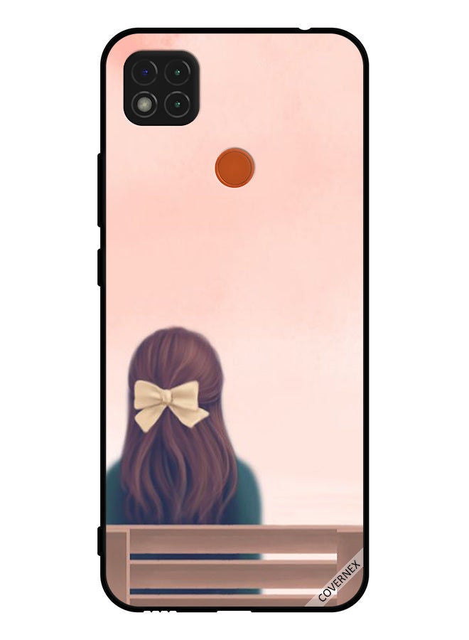 Covernex Protective Case Cover For Xiaomi Redmi 9C Lovely Girl Site On Bench - Image 1