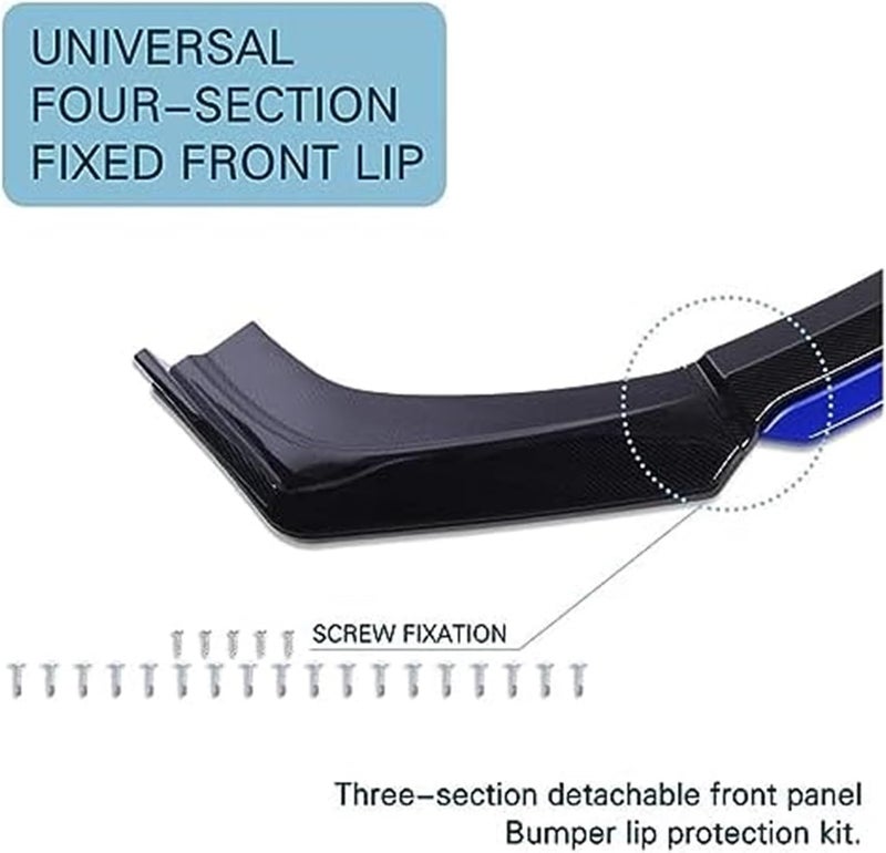 Wivplex Gloss Black Front Bumper Lip Splitter for Lexus IS250/300/350 - Image 4