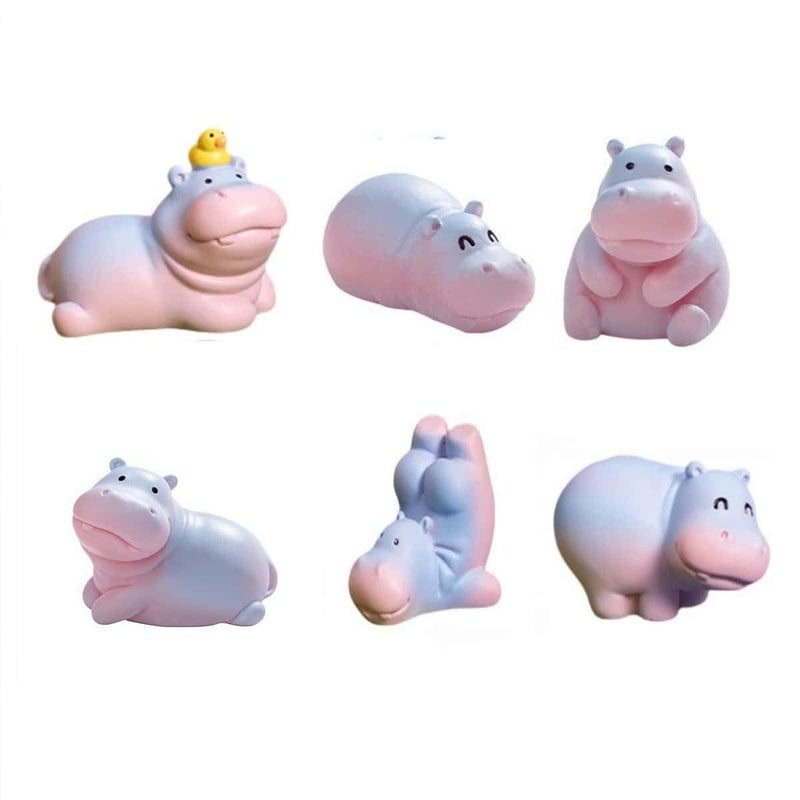 GWJWAJAY Cute Mini Hippopotamus Car Dashboard Decorations Rearview Mirror Accessories Interior Decor Funny Animal Dashboard Ornament for Home Outdoor Car Decor - Image 3