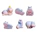 GWJWAJAY Cute Mini Hippopotamus Car Dashboard Decorations Rearview Mirror Accessories Interior Decor Funny Animal Dashboard Ornament for Home Outdoor Car Decor - Image 2