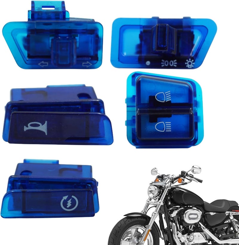windforgecraft Motorcycle Handlebar Switch,Toggle Headlight Horn | Reusable Scooter Motorcycle Blinker Switch Motorcycle Accessories for Motorcycle Handlebar Borato - Image 1