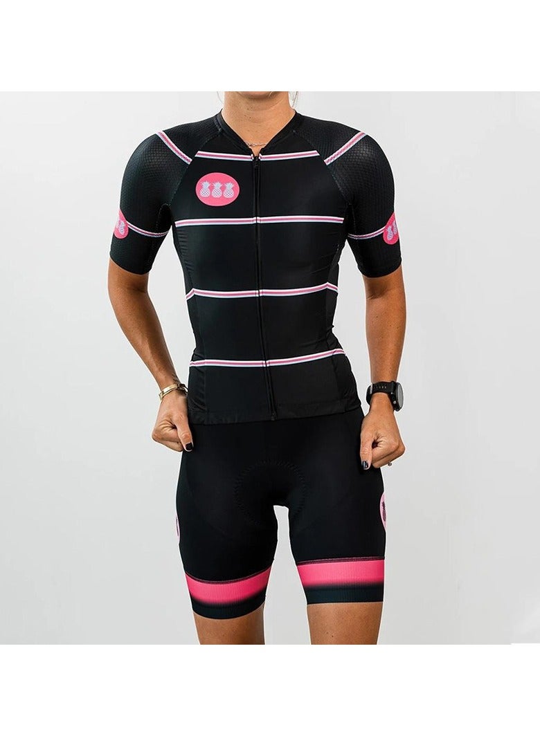 KUYING GR New Summer Outdoor Sunscreen Moisture Absorption Quick Drying Bicycle Women's Cycling Clothing Set  - Image 1