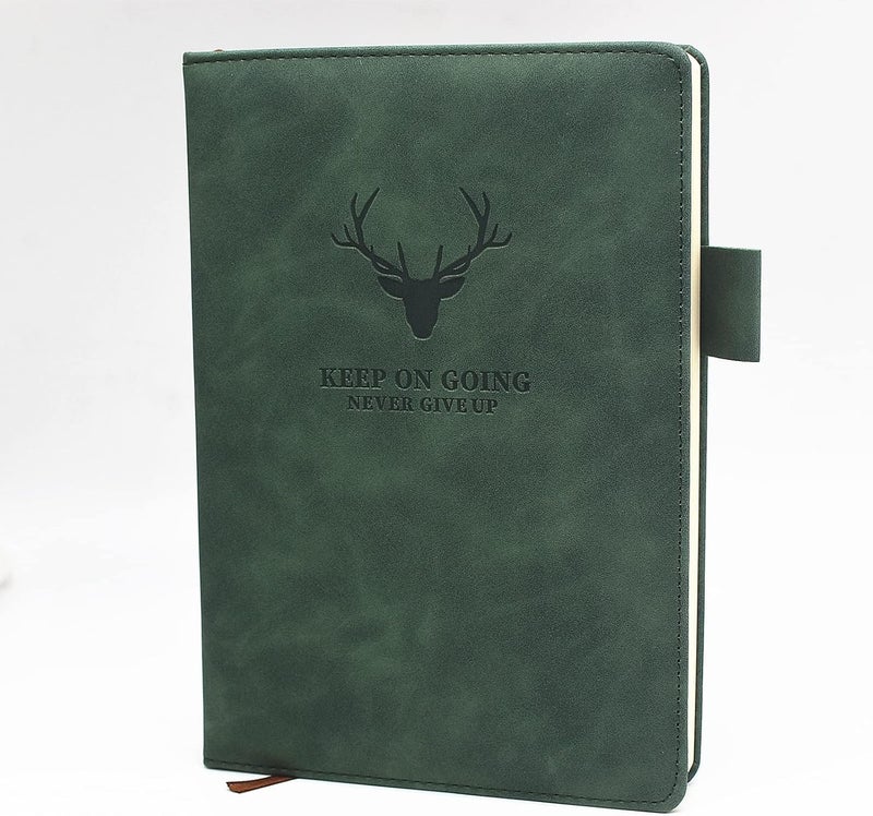 KASTWAVE A5 Notebook Journal Hardcover Executive Diary with Premium Thick Paper, College Lined Journal, 8.3"×5.7", 360 Page, Perfect for Office Home School Business Writing Note Taking (Green) - Image 4