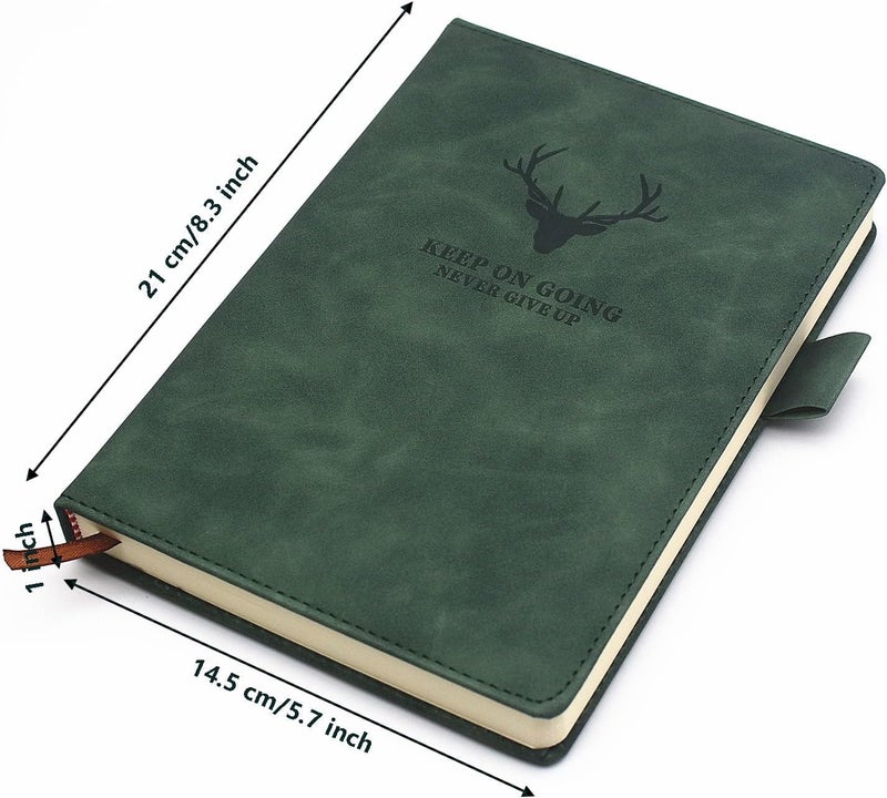 KASTWAVE A5 Notebook Journal Hardcover Executive Diary with Premium Thick Paper, College Lined Journal, 8.3"×5.7", 360 Page, Perfect for Office Home School Business Writing Note Taking (Green) - Image 5