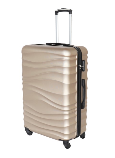 Viper Travel Bag in Gold/Beige Metallic with 360° Spinner Wheels - Stylish and practical design, strong and lightweight material, built-in digital security lock and perfect storage capacity, large size