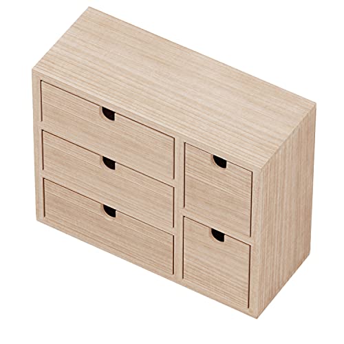brightmaison BGT Capri Desk Organizer for Office Supplies, Sewing Kit & Jewelry Box, Decorative - Small Wooden Box DIY Project Unfinished Wood - Image 1