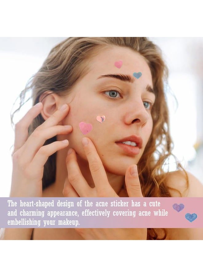 UPIQNG Pimple Patches Hydrocolloid Heart Shaped,5 Packs 108 Dots Waterproof Facial Pimple Stickers Blemish Cover Acne Stickers Zit Patchs Makeup Supplies - Image 5