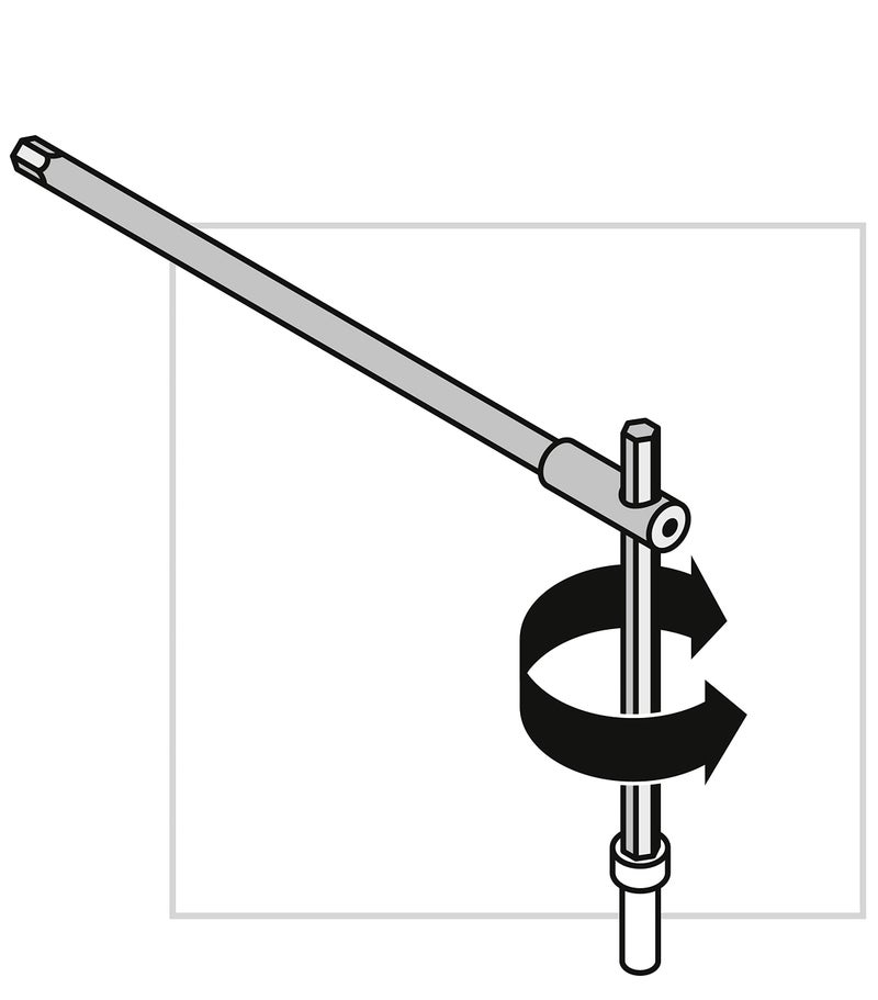 PB SWISS TOOLS T-Handle Allen Wrench Set with Sliding Cross-Handle PB 1204.Set 6 | 100% Swiss Made | Hexagon Screwdriver Set 2.5/3/4/5/6 mm for Screwdriving Work in Industry and Handcraft - Image 3