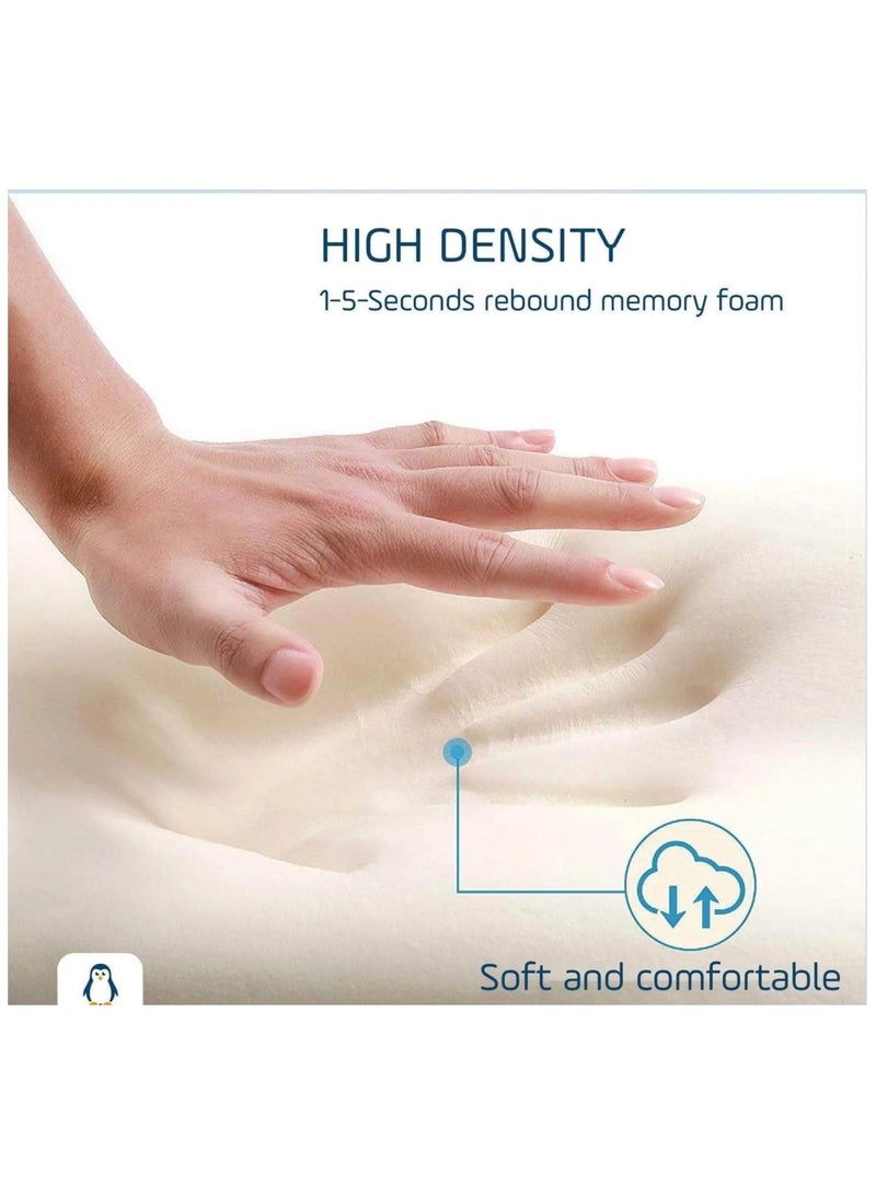 وسادة سرير ألمانية الصنع من الفوم المرن - دعم تقويمي لتخفيف آلام الرقبة، قابلة للتنفس ويمكن غسلها00 - Image 2