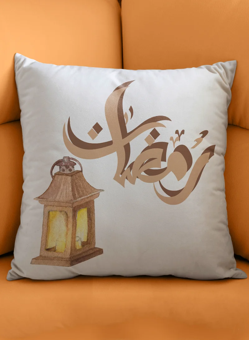 لوحة غطاء وسادة من البوليستر بتصميم فانوس رمضان