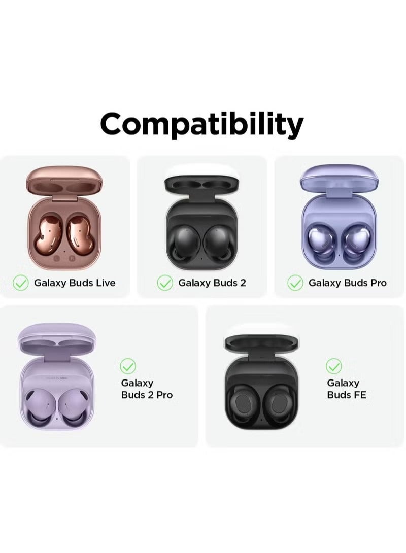 For Samsung Galaxy Buds FE Case 2023 | Galaxy Buds 2 Pro Case 2022 | Galaxy Buds 2 Case 2021 | Galaxy Buds Pro Case 2021 | Galaxy Buds Live 2020 3D Game Console Design Silicone Cover with Carabiner - Image 2