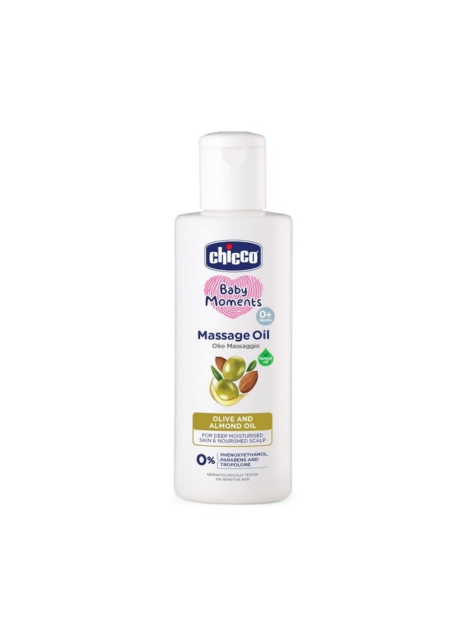 Chicco Baby Moments Massage Oil,New Advanced Non-Sticky&Moisturizing Formula With Natural Ingredients To Prevent Dryness,Suitable For Baby'S Skin,Hair&Scalp,No Phenoxyethanol&Parabens (200Ml)  - Image 1
