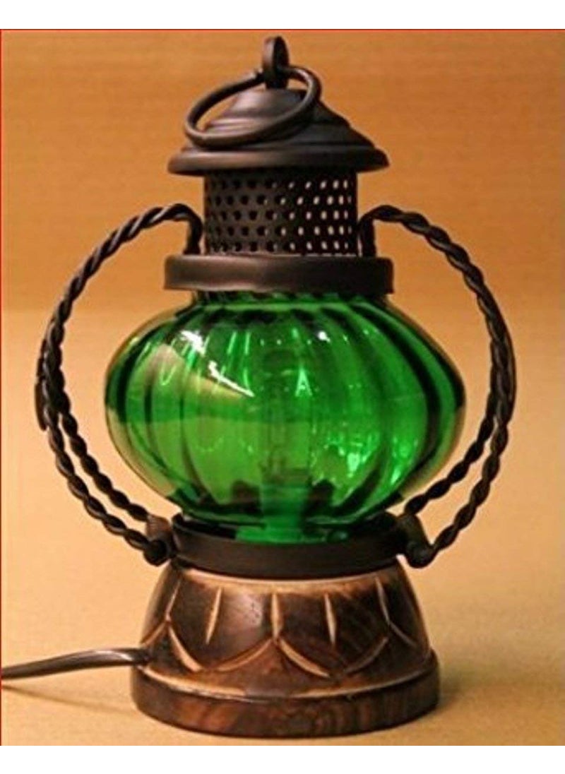 A S Handicrafts A S Handicrafts Wooden Electric Lamp Hand Made Carved Hanging Lalten  - Image 1