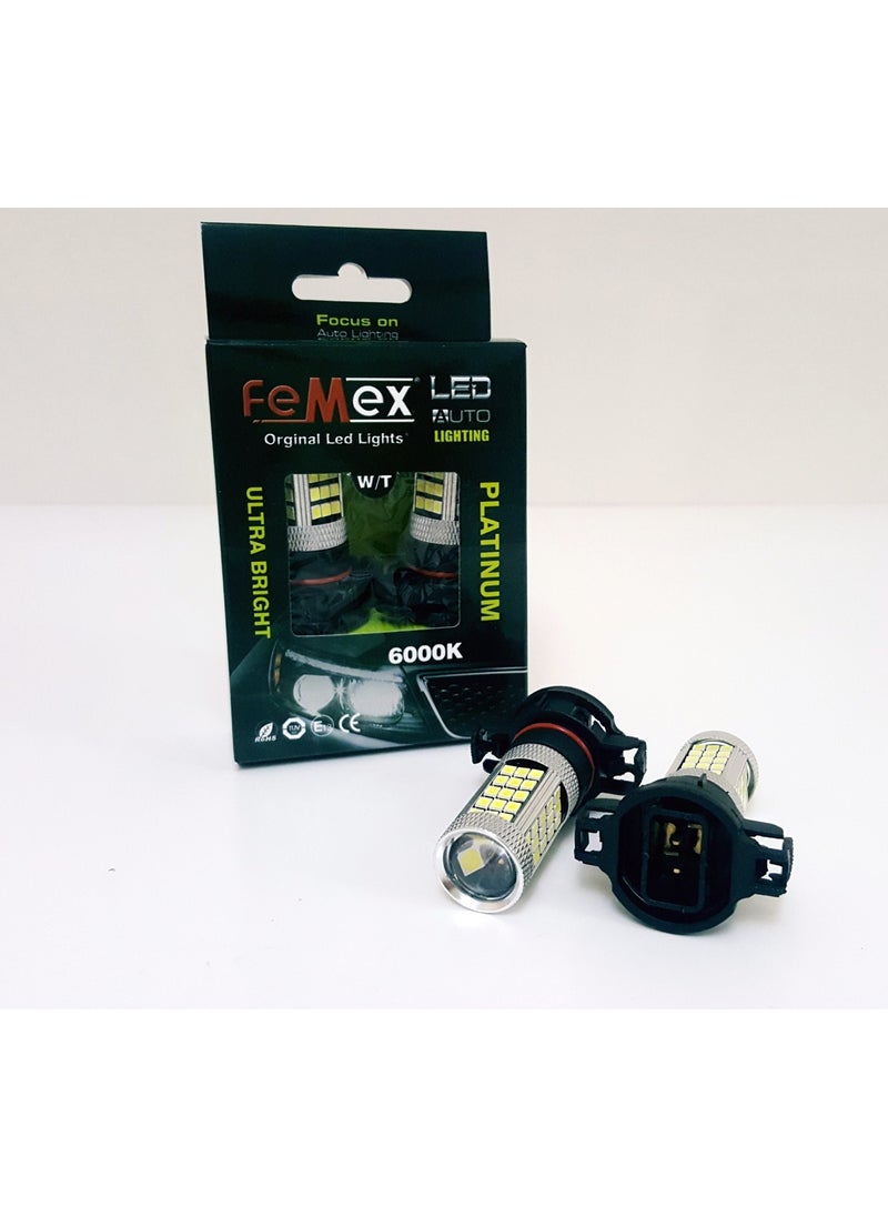 Femex Fiat Freemont LED Fog Headlight Lighting Bulb Fog LED PSX24W  - Image 3