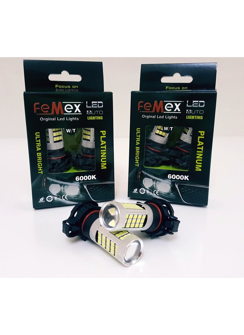 Femex Fiat Freemont LED Fog Headlight Lighting Bulb Fog LED PSX24W  - Image 4