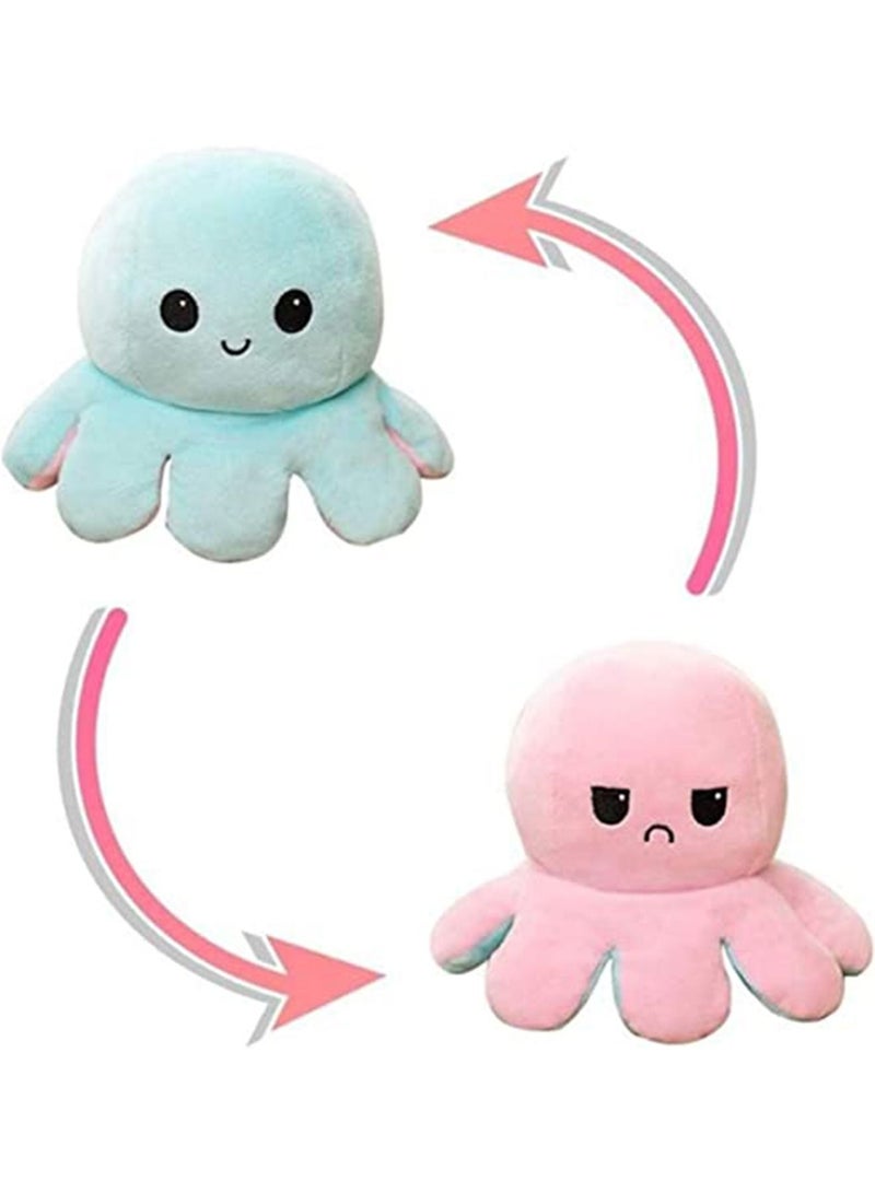 GT-Wheel Cute Double sided Reversible Octopus Flip Plushie Stuffed Animals  - Image 1